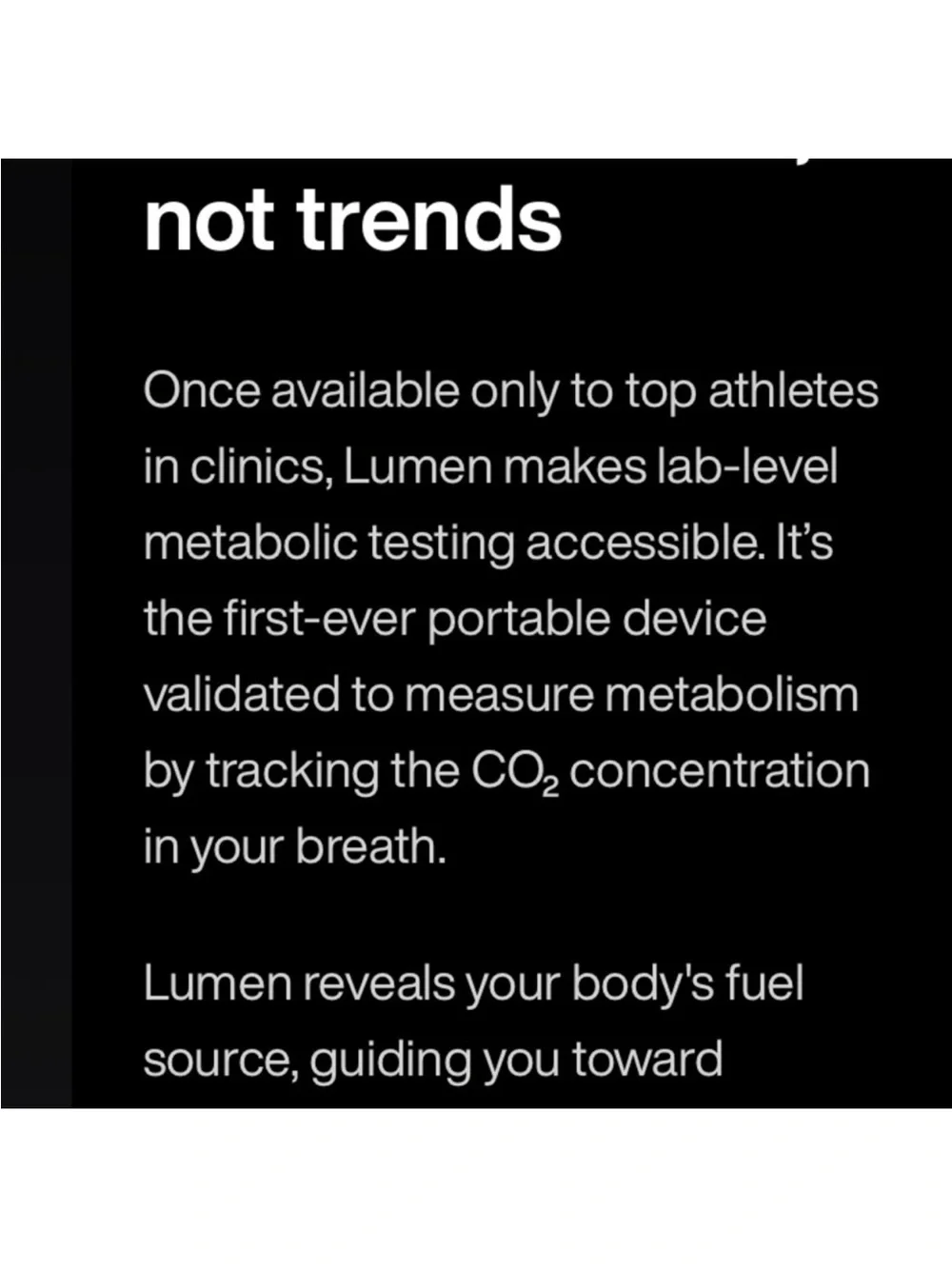 Lumens Breath Metabolic Tracker - Black with Purple Ring